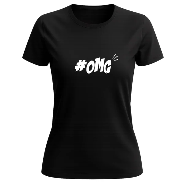 T-shirt-damski-black-omg T-shirt-damski-black-omg