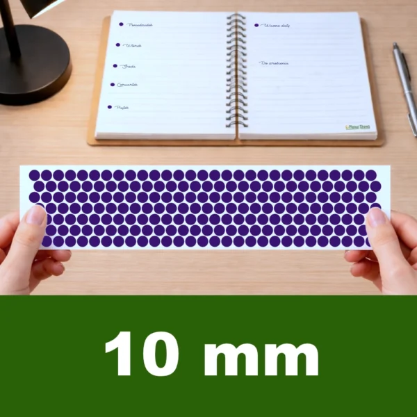 Naklejki kropki 10 mm