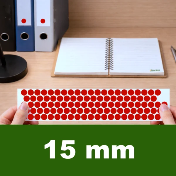 Naklejki kropki 15 mm