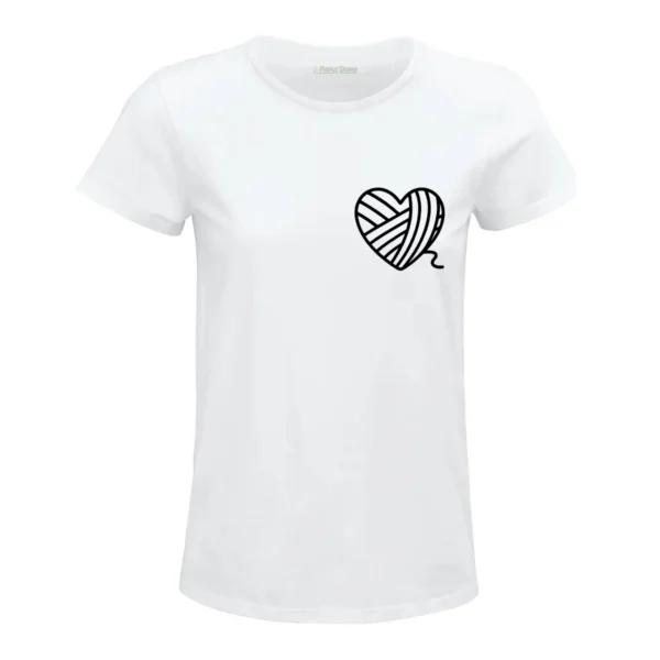 T-shirt Crochet heart #023