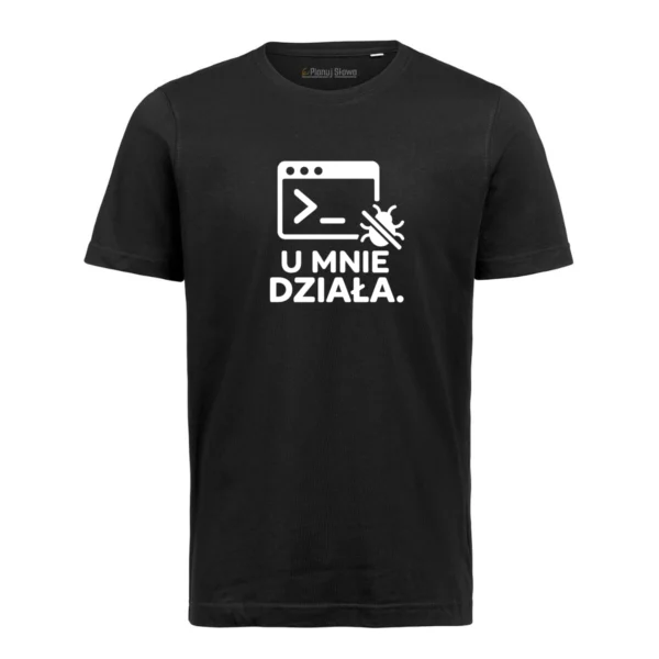meska-black-u-mnie-dziala t-shirt u mnie działa