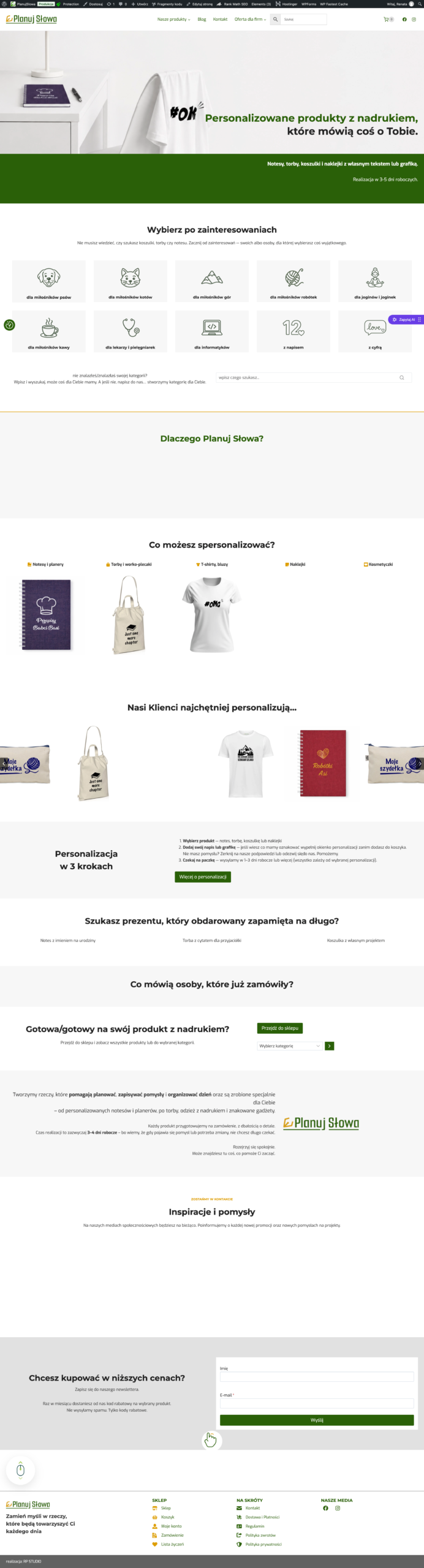 Projekt strony internetowej